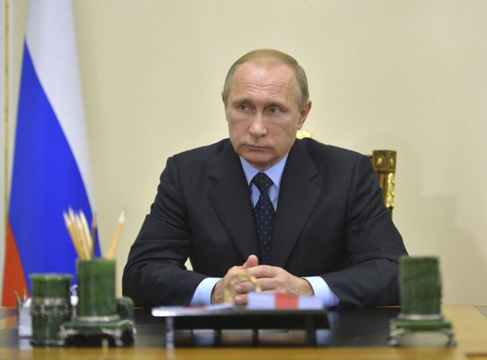 President Valdimir Putin holds a cabinet meeting in Moscow