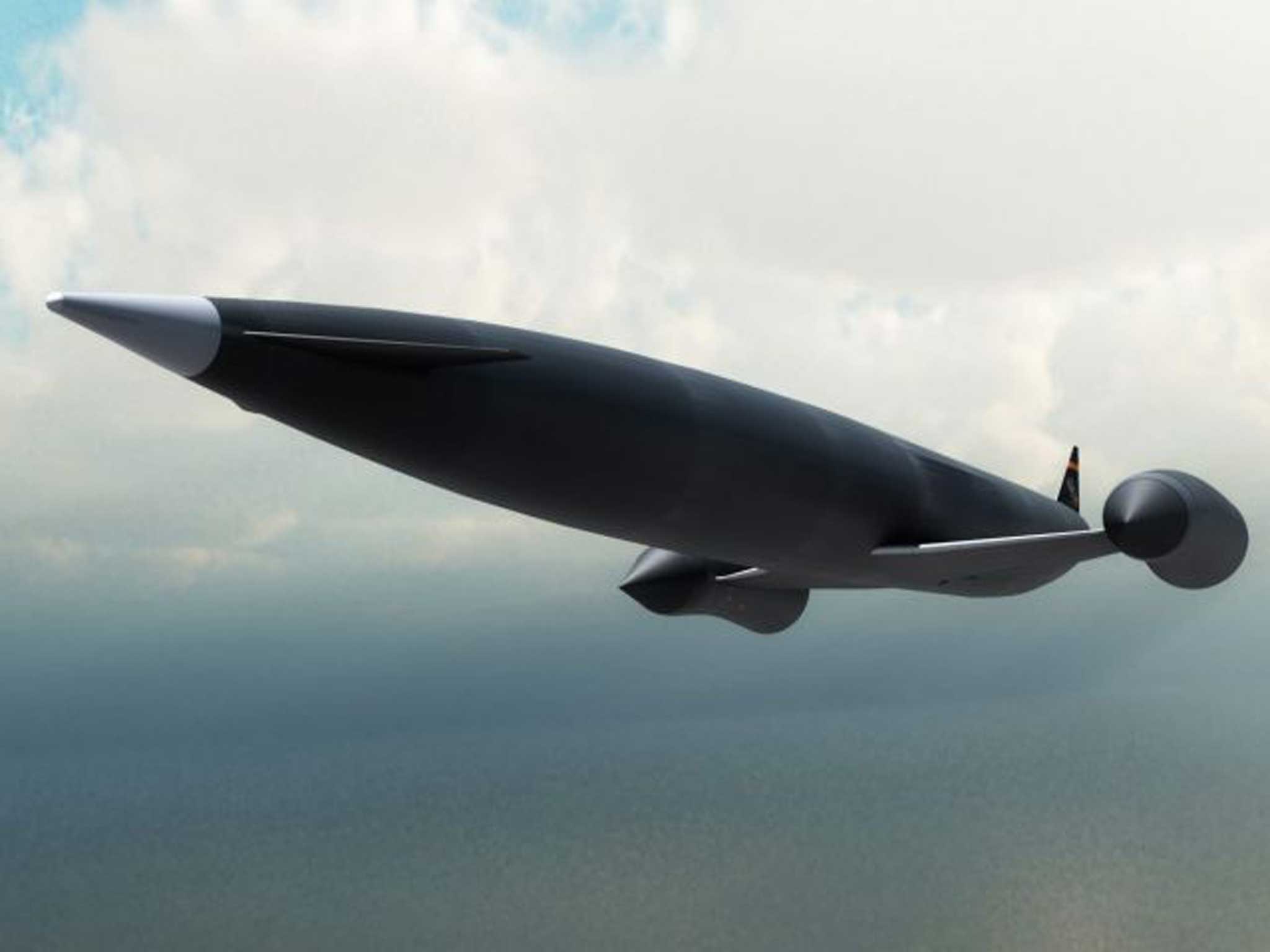 An undated handout photograph made available on 02 November 2015 by Reaction Engines based at Abingdon, Oxfordshire, England, showing SKYLON, the first vehicle designed to be powered by SABRE engines