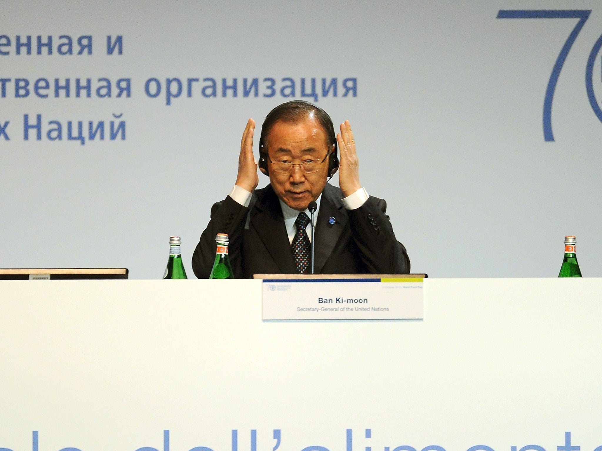 The UN Secretary-General, Ban Ki-moon