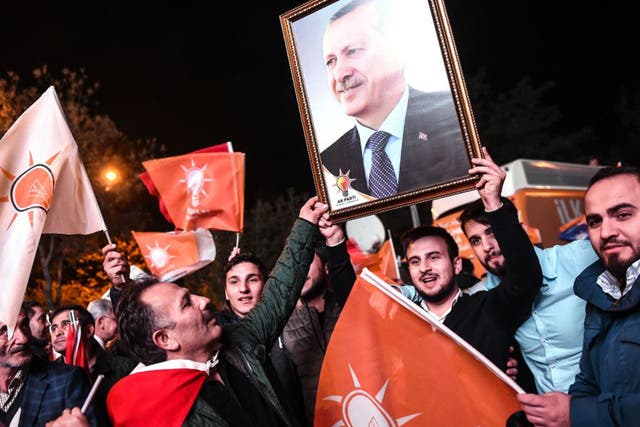 President Erdogan's Justice and Development Party (AKP) won a decisive victory in the Turkish parliamentary election on Sunday