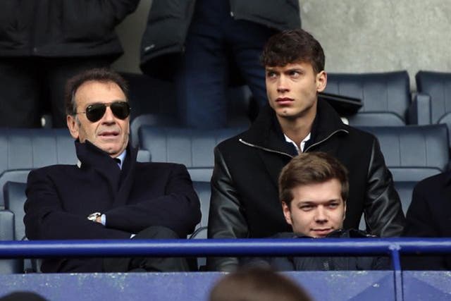 Massimo Cellino, left, has said he will stay away from Leeds games having indicated he will sell to a fans’ group