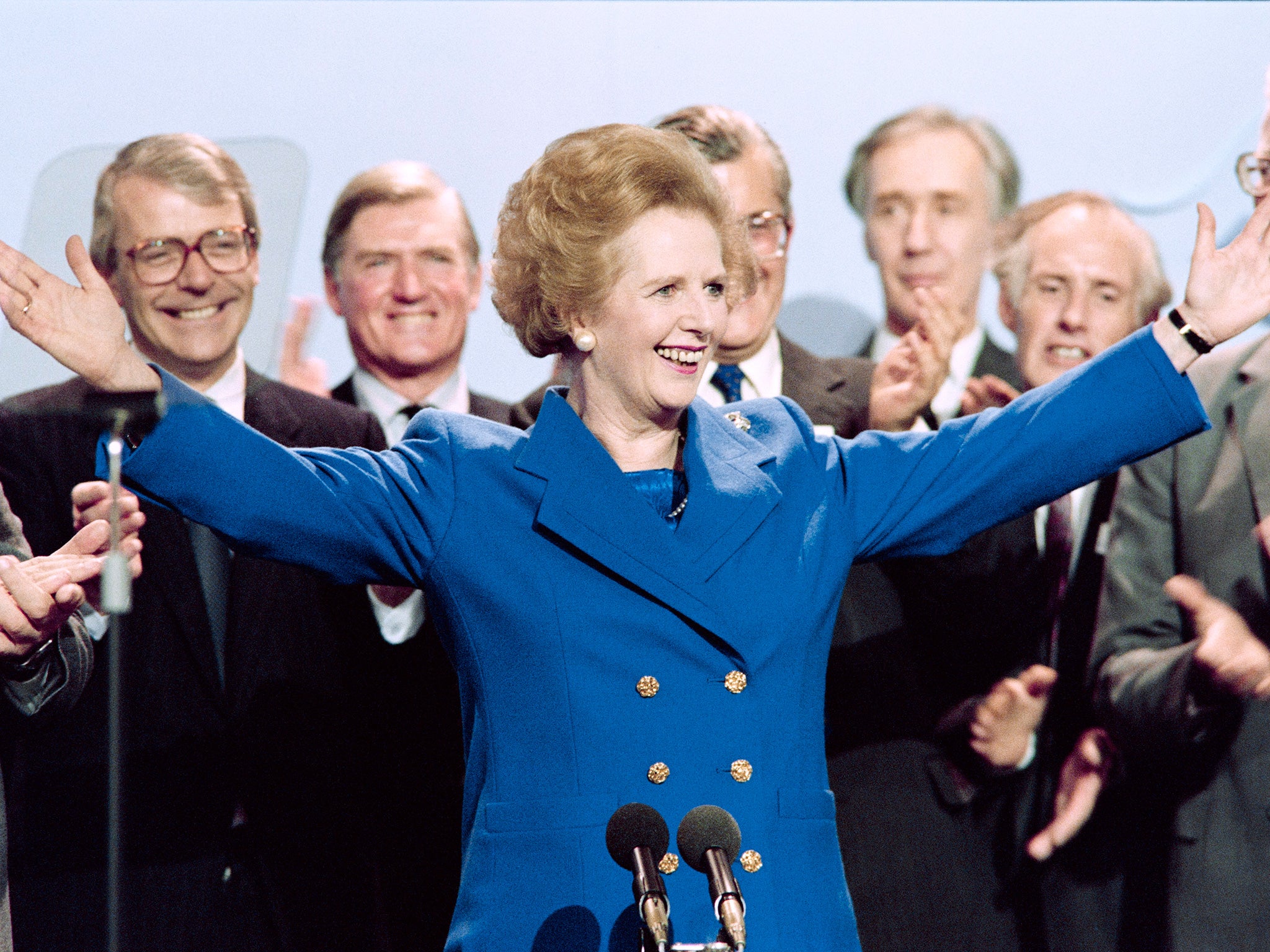 Thatcher became well known for her characteristic fashion