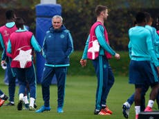 Mourinho jokes with Chelsea squad as Pedro and Ivanovic return