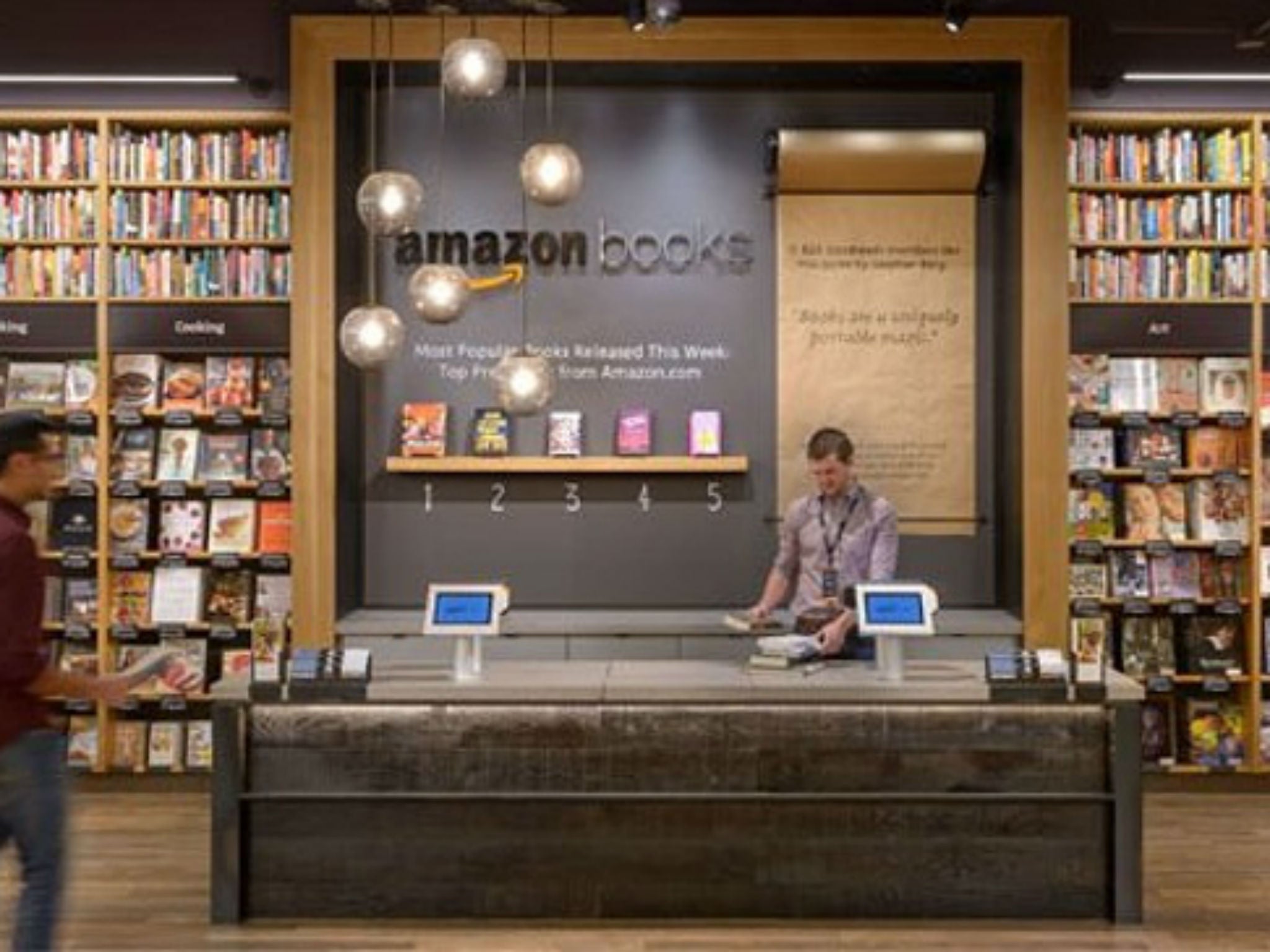 Who said Amazon wanted to see the end of physical bookshops?