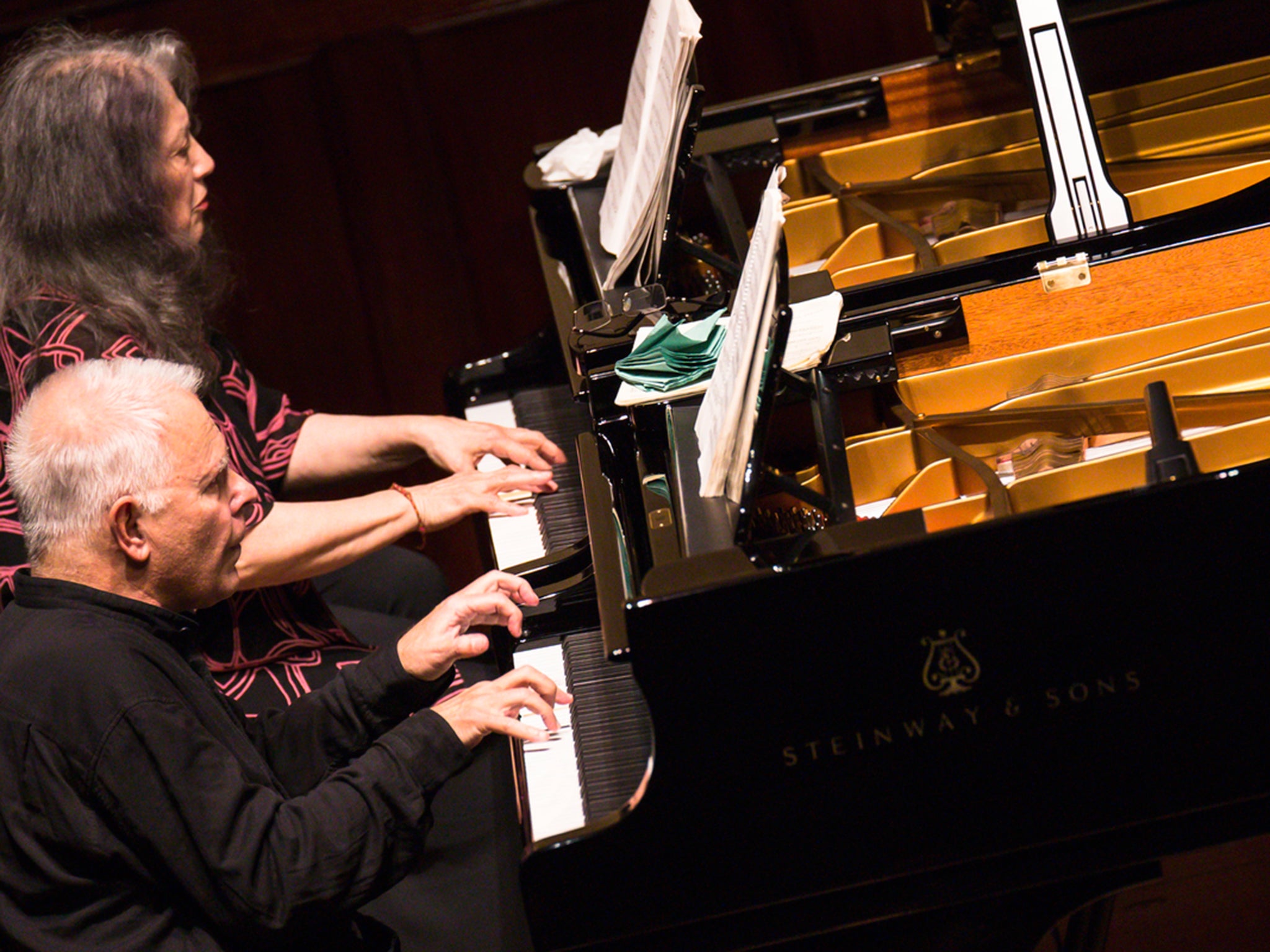 Stephen Kovacevich performs alongside Martha Argerich