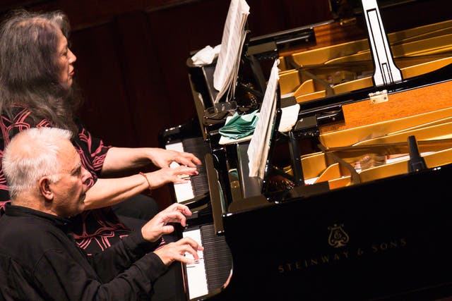 Stephen Kovacevich performs alongside Martha Argerich