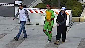 Police have issued an alert for someone dressed as Raphael