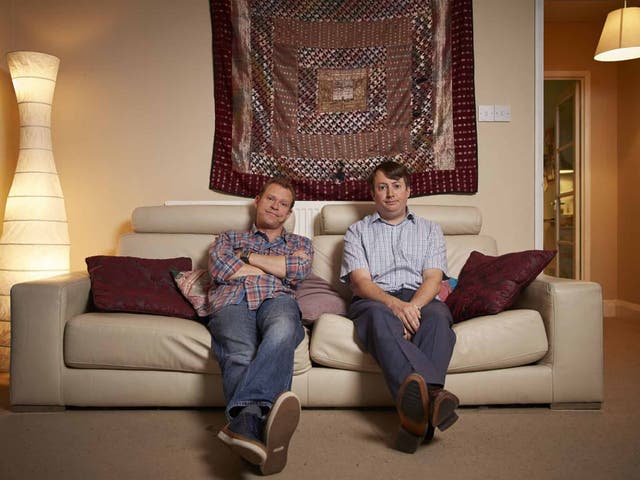 The odd couple: Robert Webb and David Mitchell in 'Peep Show'