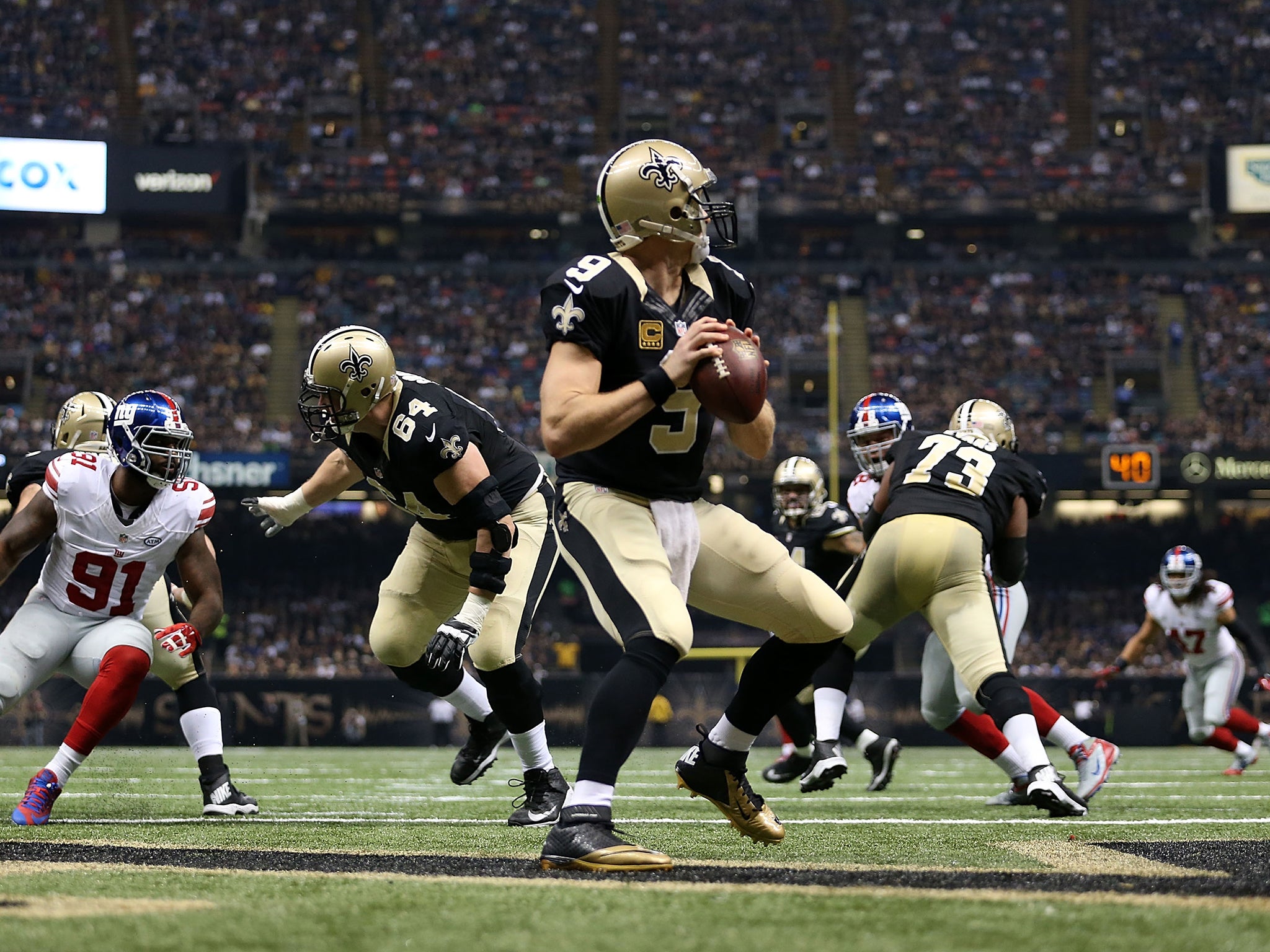 Brees continues to play at a high level despite his age