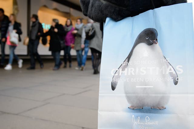 As Christmas nears, British television screens are filled with heart-warming tales of lonely penguins, family reunions and homesick soldiers in an attempt to get customers to part with their cash.