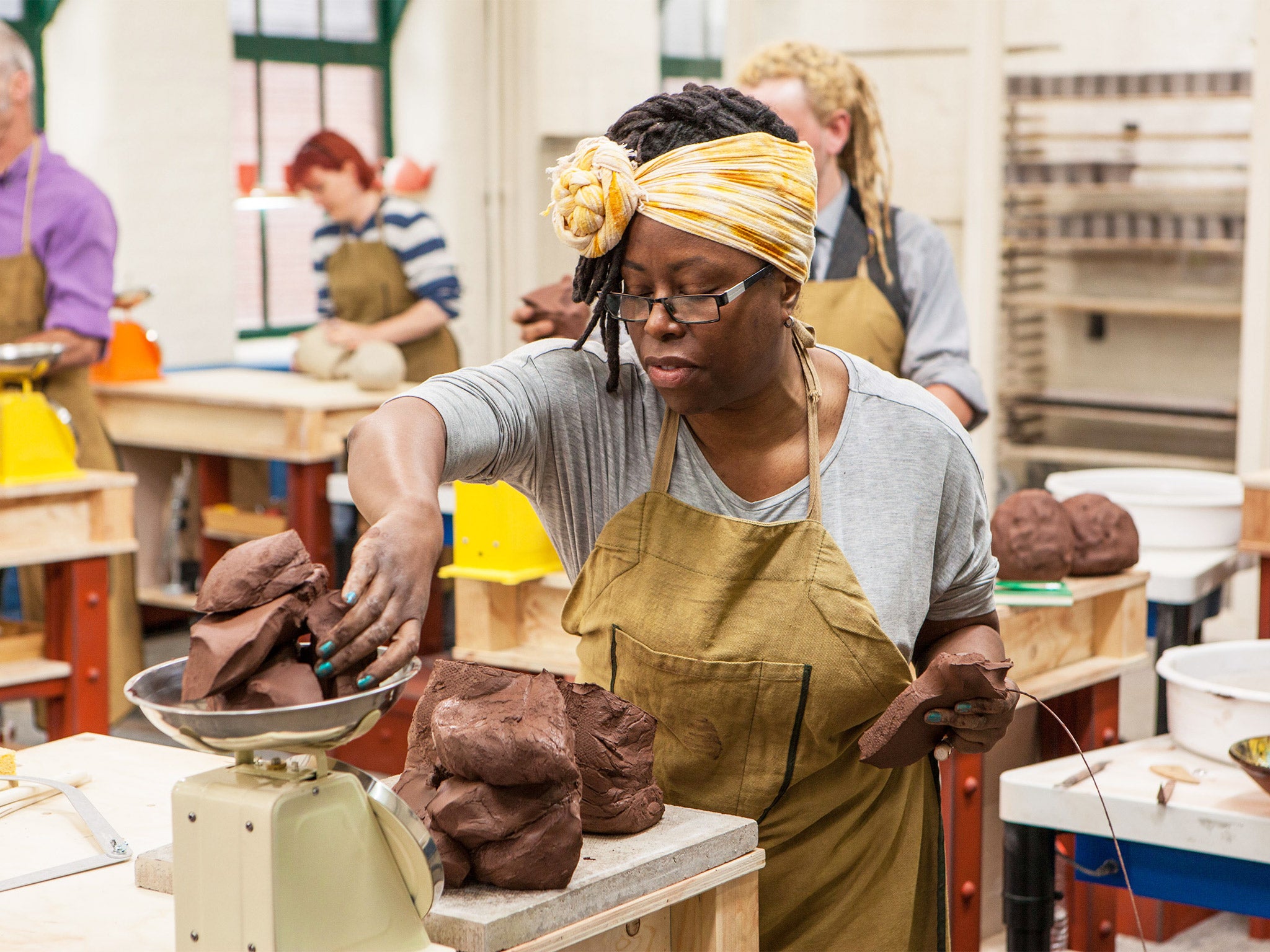 The programme’s amateur potters, such as Sandra, are all nice, normal people, which makes for comforting viewing