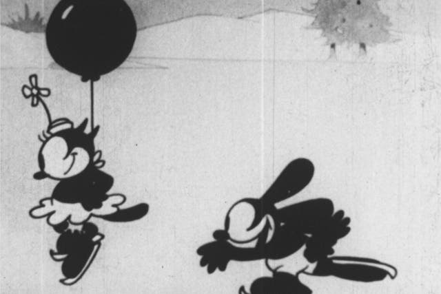 Oswald the Lucky Rabbit in the 1928 film ‘Sleigh Bells’