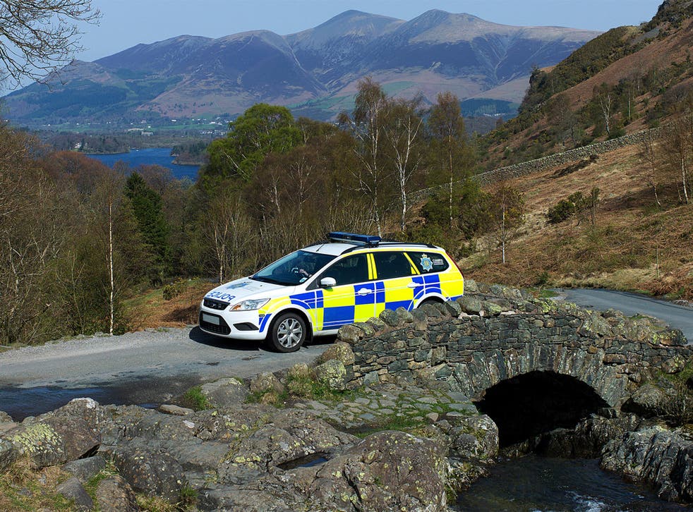 Cumbria police have to patrol 2,600 square miles of terrain, including 150 miles of coastline and England’s highest mountains