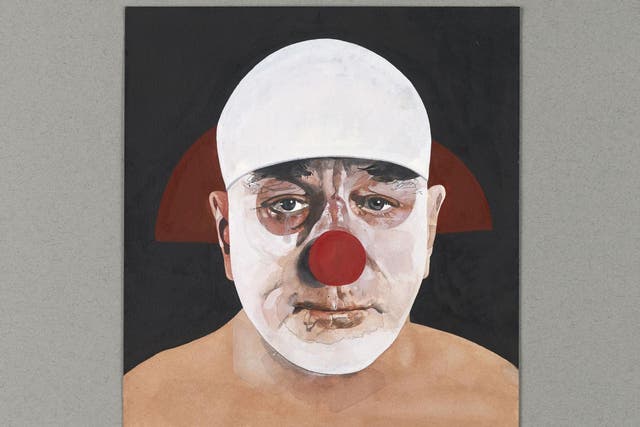 Peter Blake, Krankie the Klown, 2015, watercolour on paper