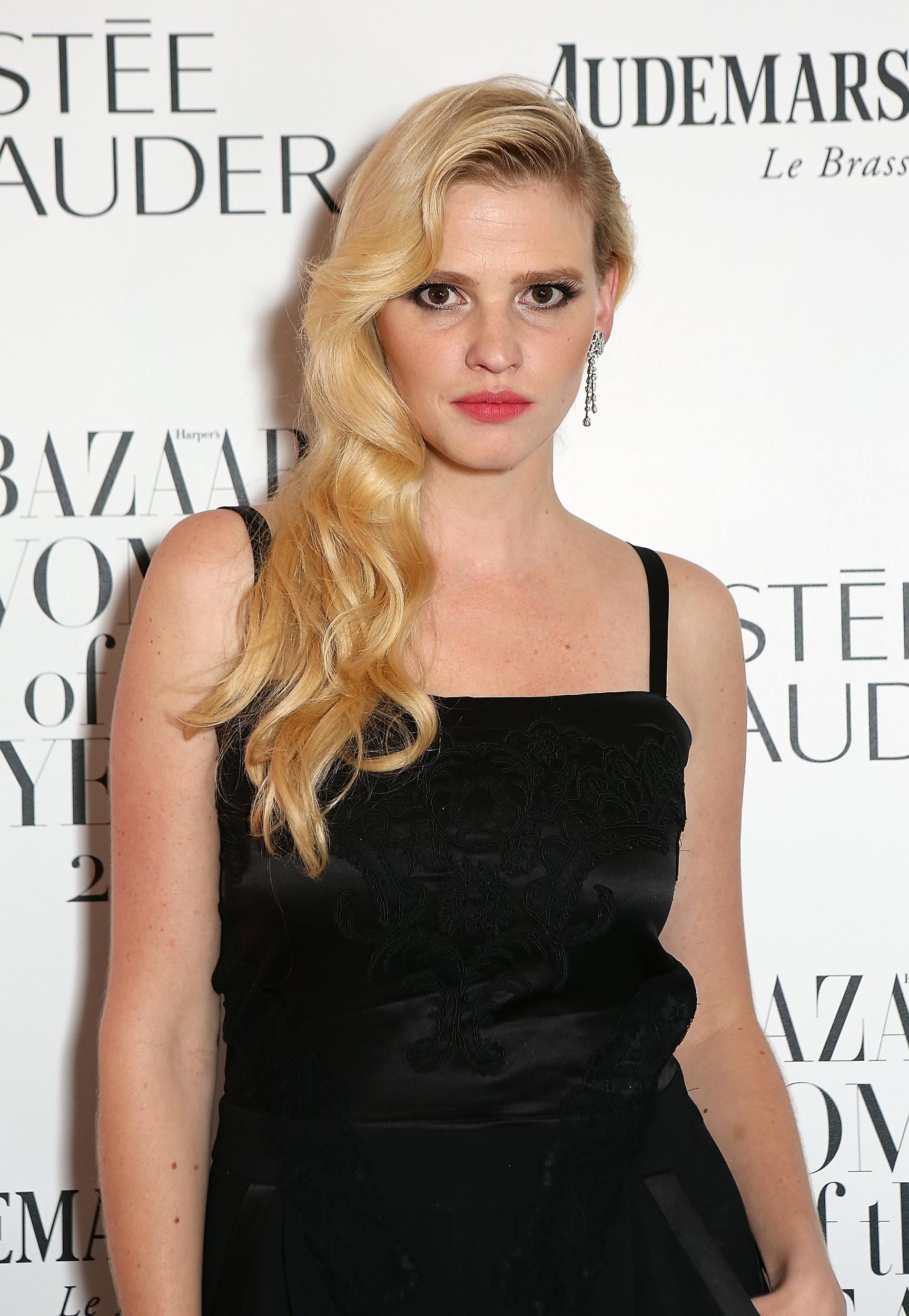 Lara Stone was presented with Model of the Year at the Harper's Bazaar Women of the Year Awards 2015 in London