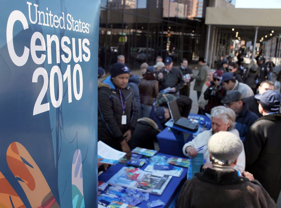 The US census is held every ten years, with 2010 the last year it was collated