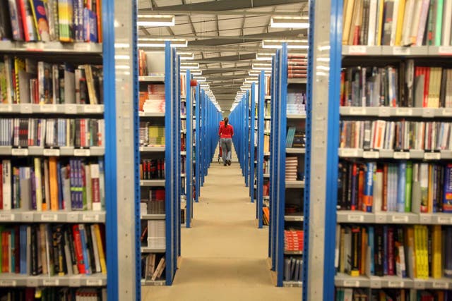 Amazon's book depot in Milton Keynes