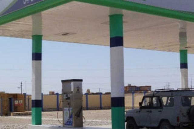 The pumps at the gas refuelling station in Sheberghan
