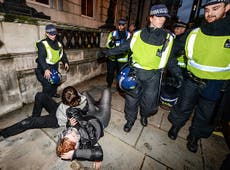 Demonstrators blame ‘heavy handed policing’ for violent London protest