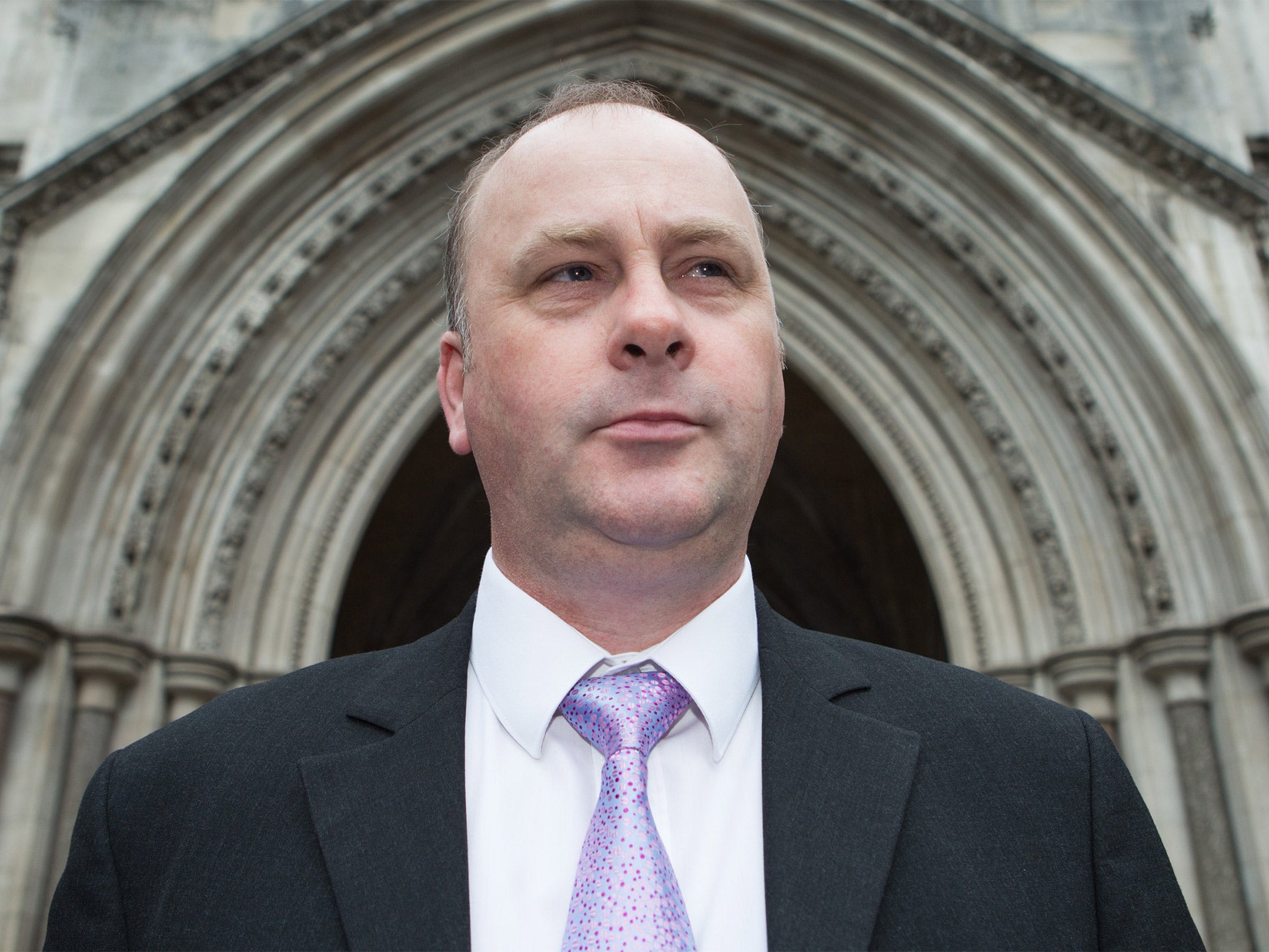 Barry Beavis, outside the Royal Courts of Justice, where he lost an appeal over parking charges