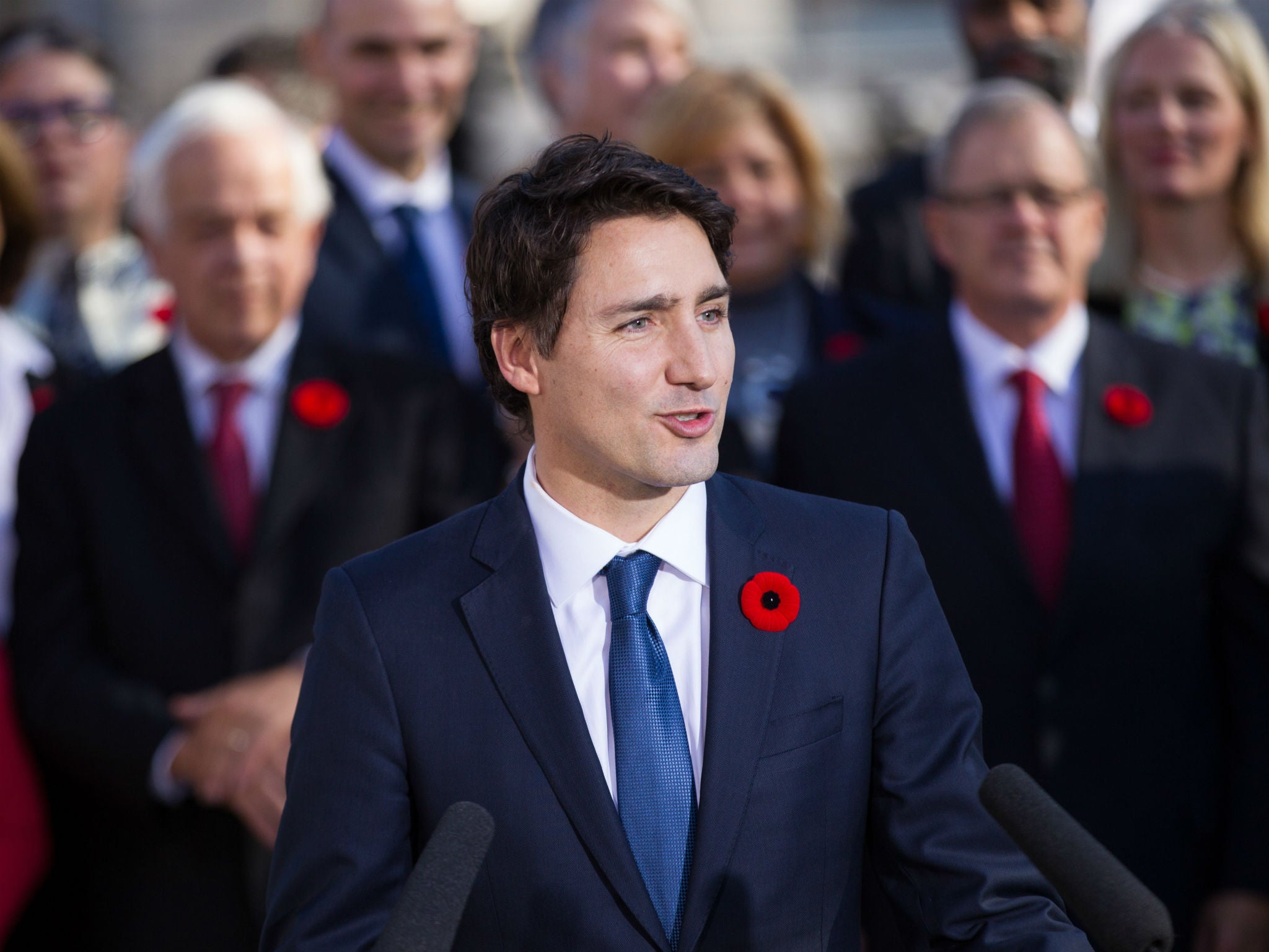 Justin Trudeau's Liberal party was elected to office in November