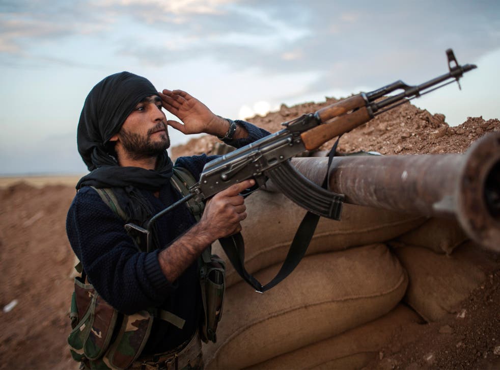 A Kurdish militant