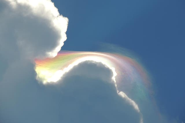 Beckie Bone Dunning took a photo of the cloud while on holiday in Jamaica