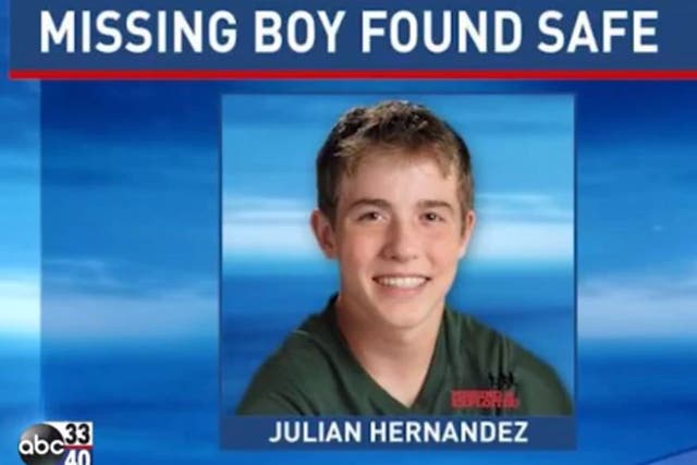 Julian Hernandez was found after being missing for 13 years 