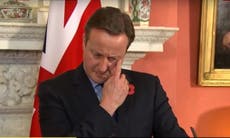 David Cameron made to look awkward in front of Egyptian president