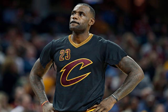 LeBron James thinks about burning his new jersey.