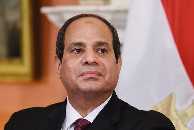 Egyptian President Abdel Fattah al-Sisi in London