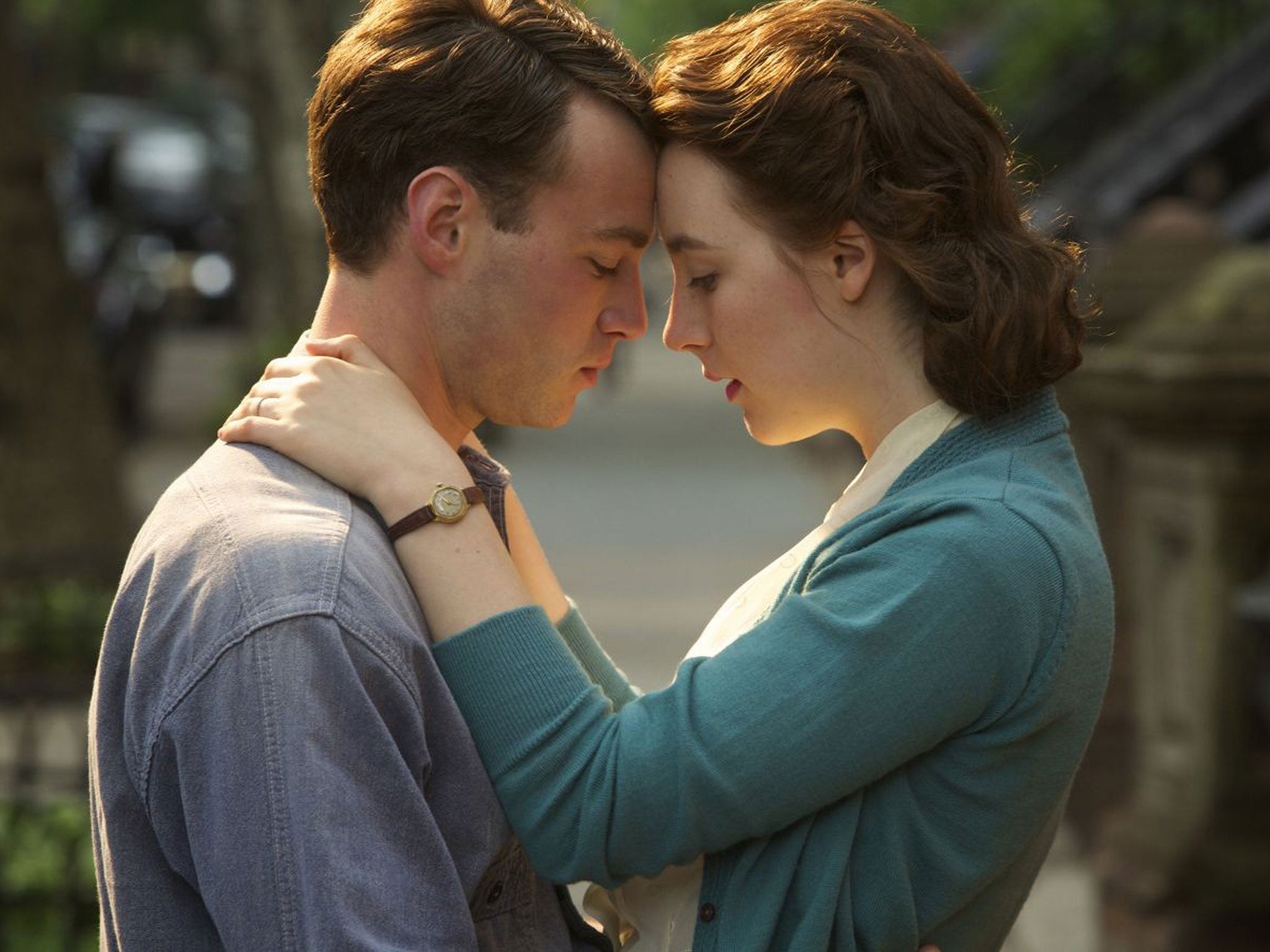Budding romance: Emory Cohen and Saoirse Ronan in Brooklyn