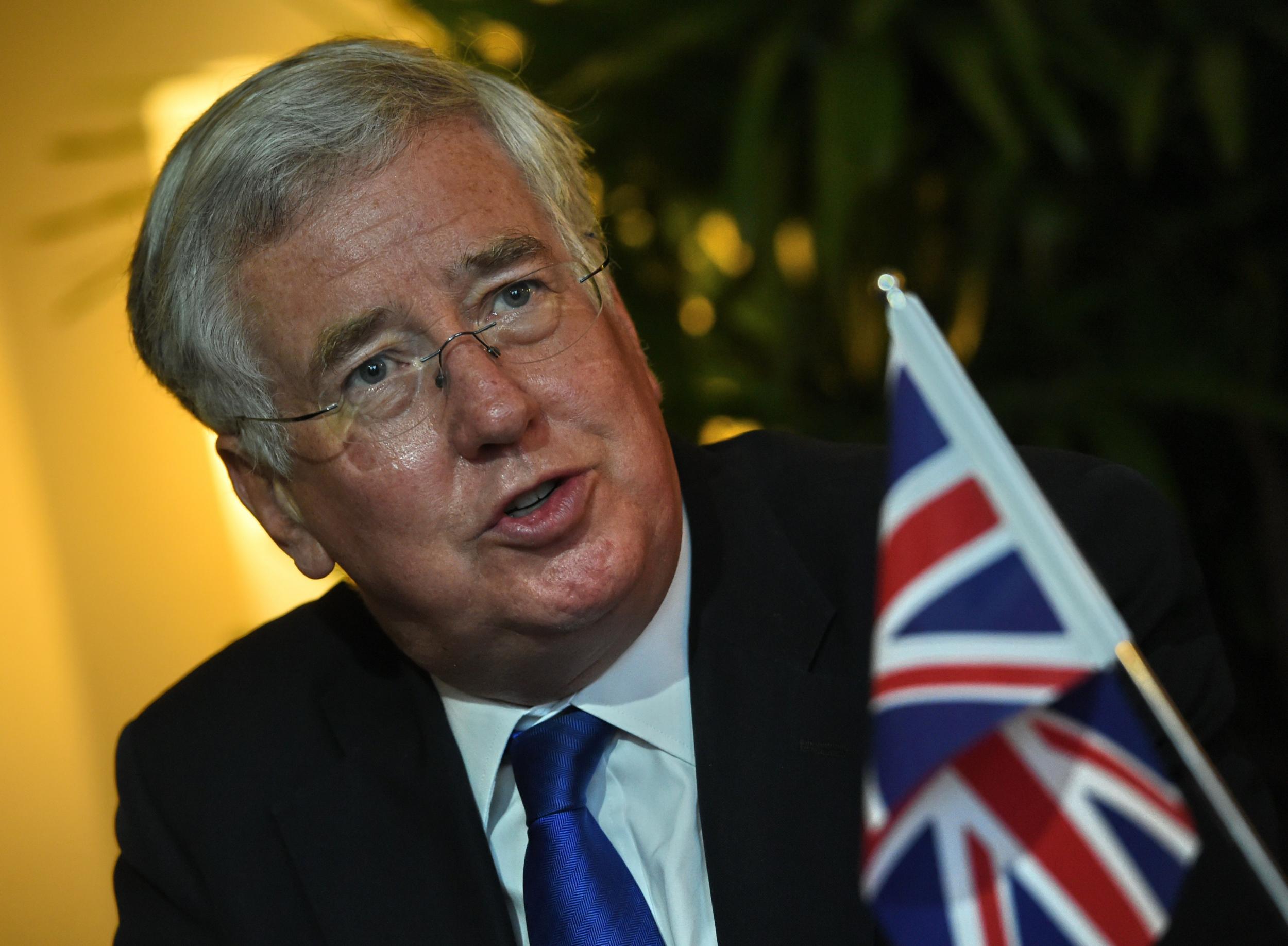 Mr Fallon revealed he will offer a secret briefing to MPs, setting out need to extend air strikes