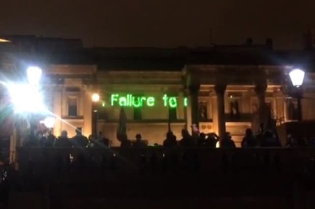 Orwellian-style warnings present at anti-austerity demonstration