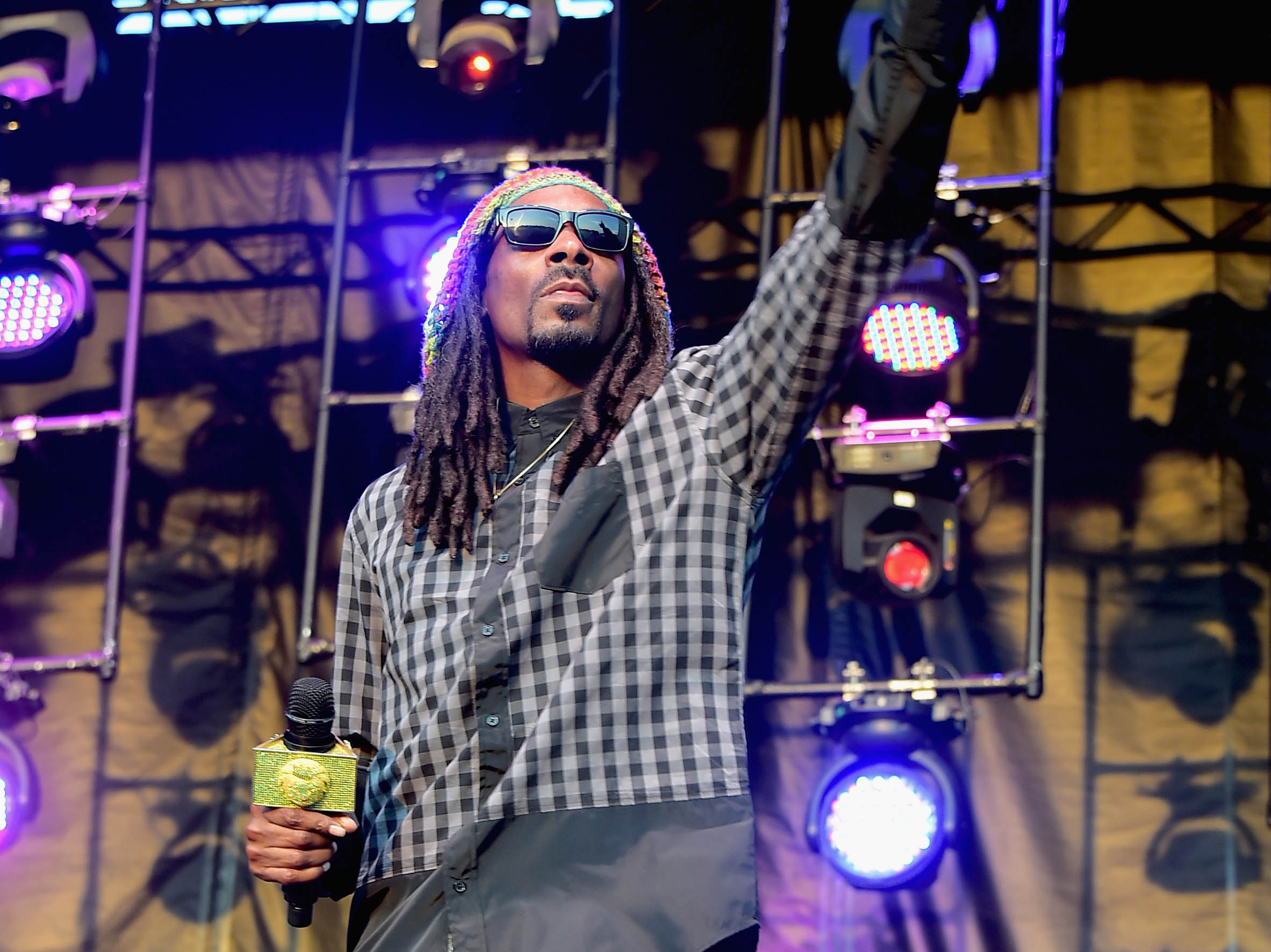 Snoop Dogg performs onstage during day 4 of the Firefly Music Festival