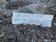 Baby among nameless refugees buried in overflowing graveyard in Lesbos