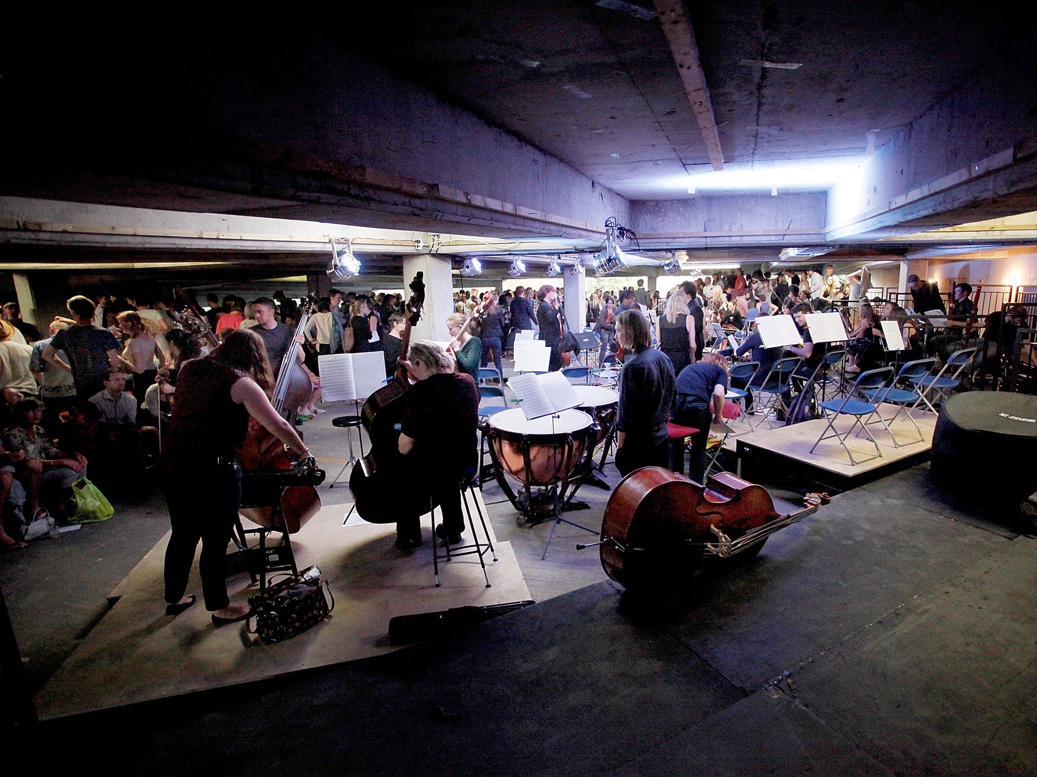 The multi-storey car park has hosted classical music performances