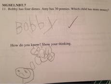Six-year-old boy nails maths test with world’s sassiest answer