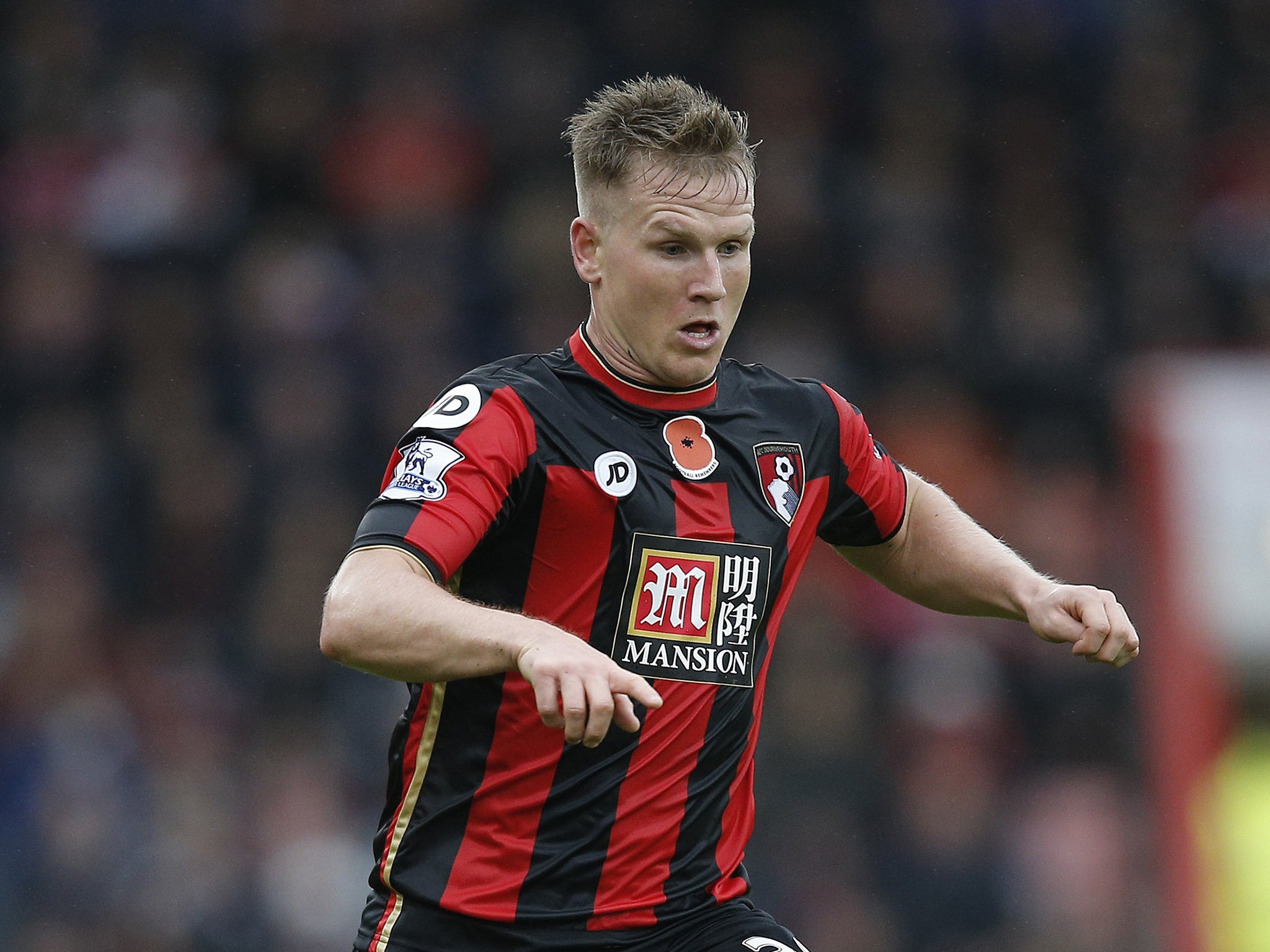 Bournemouth's Matt Ritchie attempted to bring his side back into the game