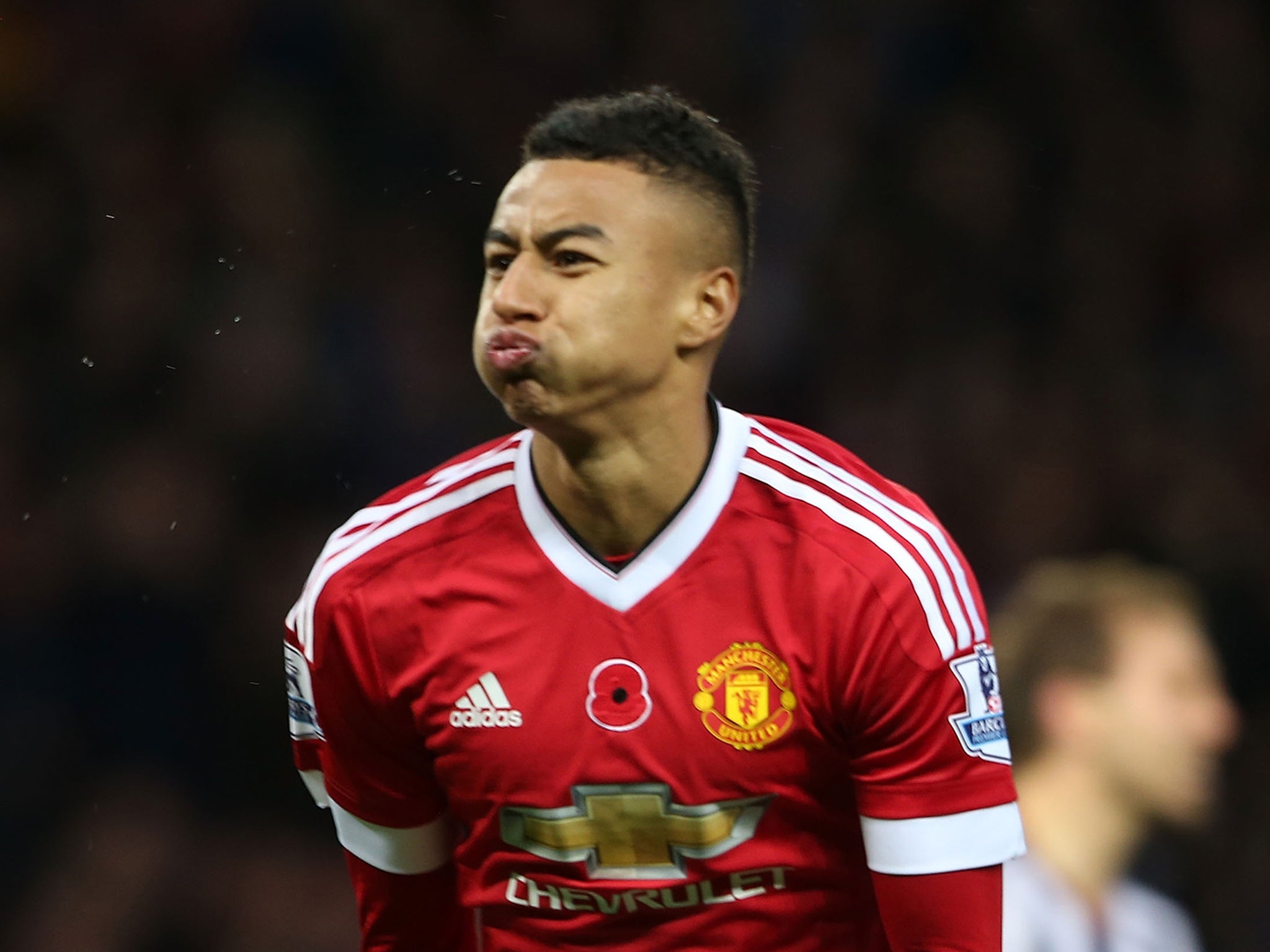 Jesse Lingard celebrates