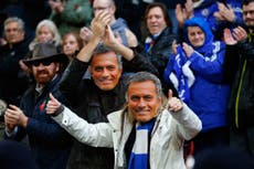 Chelsea fans take life-sized Mourinho cardboard cut-out
