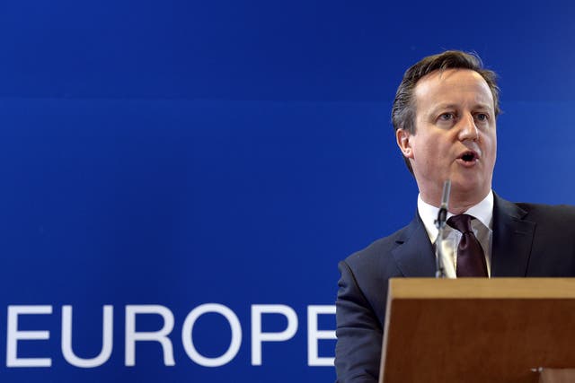 David Cameron is set say that EU regulations will "hold back our ability to trade”