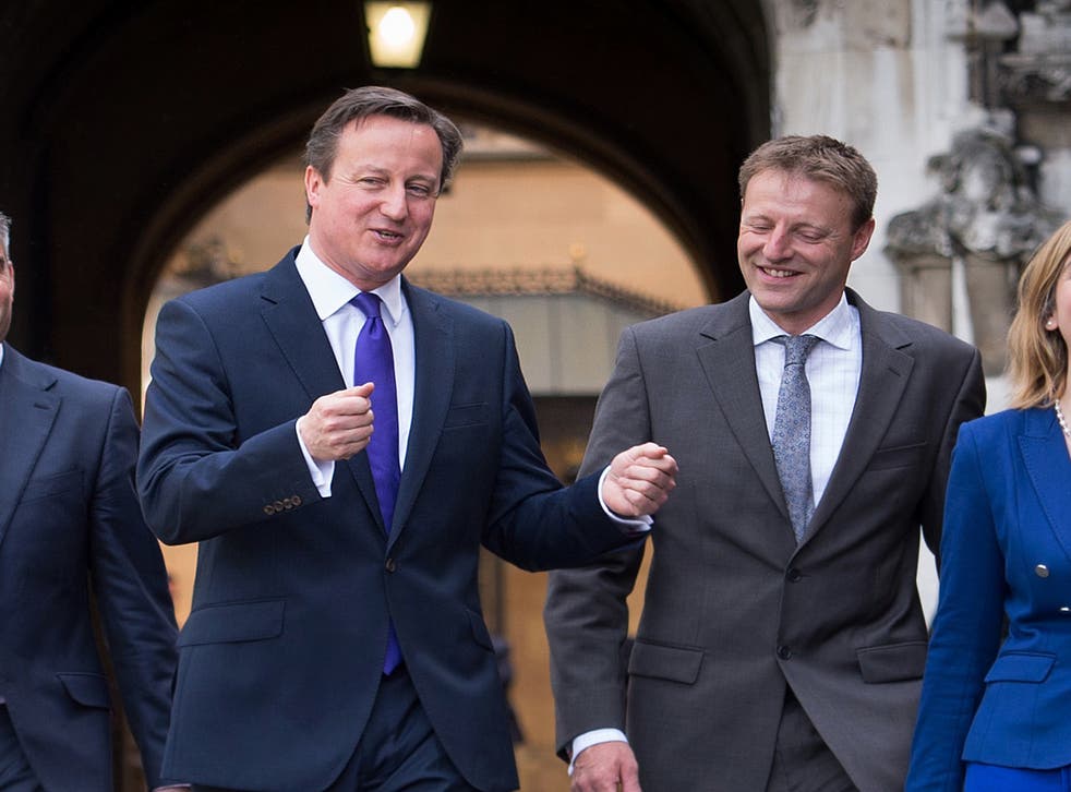 Derek Thomas with Prime Minister David Cameron after he was elected in May