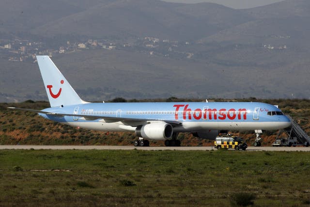 The near-miss incident involving the Thomson airliner happened on August 23