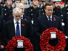 Twitter erupts over whether or not Jeremy Corbyn bowed at the Cenotaph