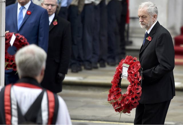 Despite speculation, Jeremy Corbyn wore a red poppy