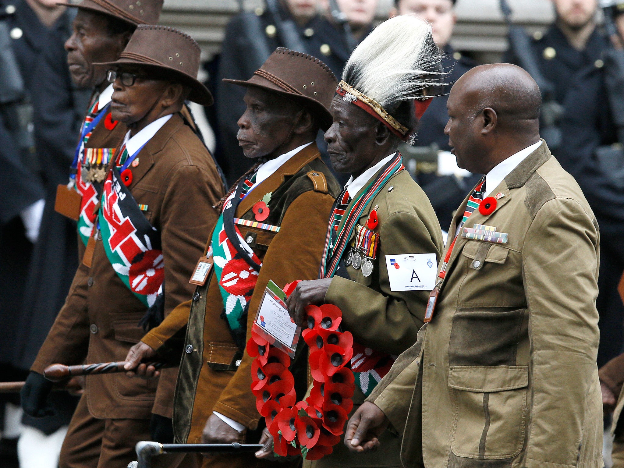 Kenyan veterans march through London AP