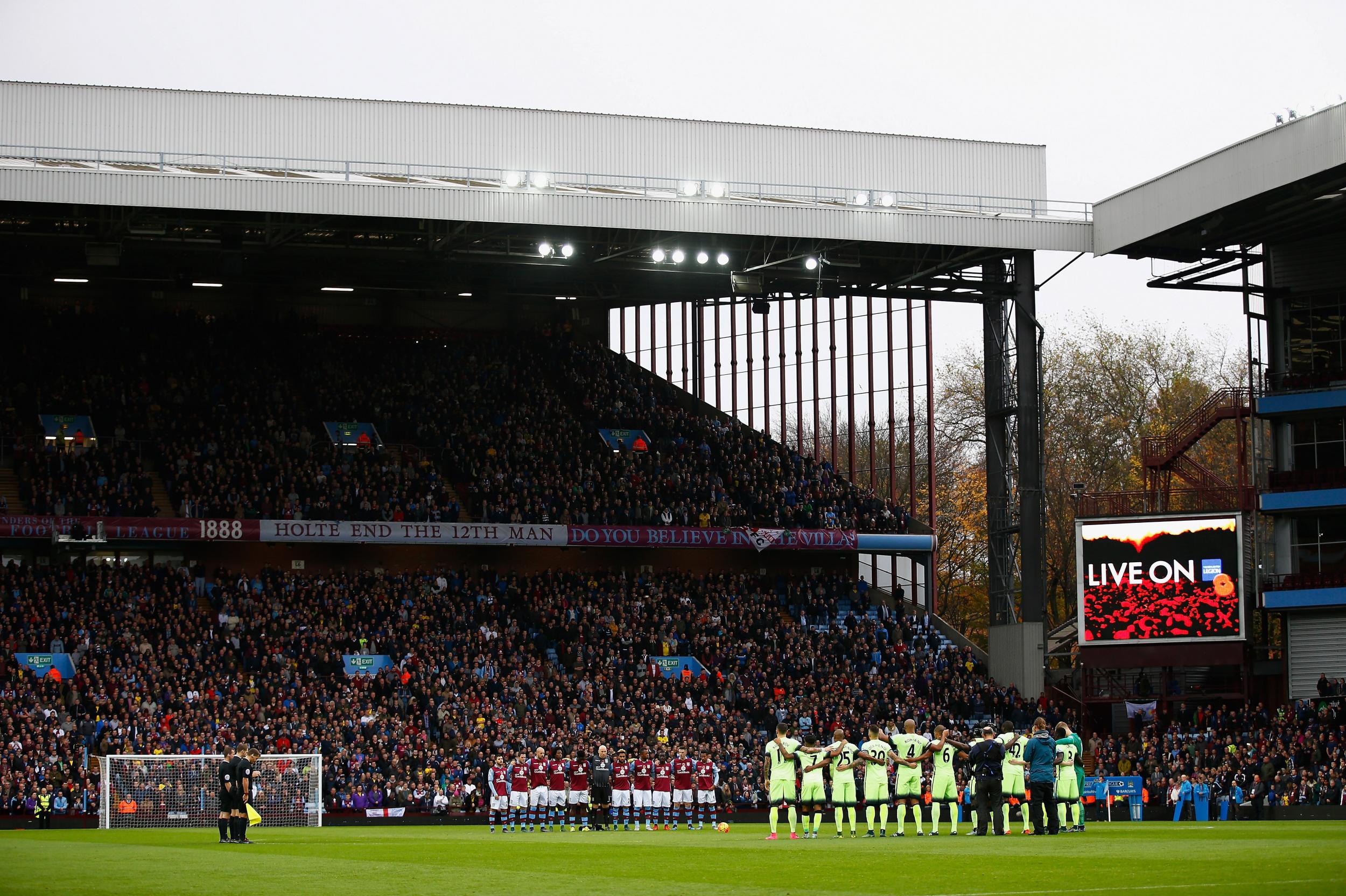 Villa Park during the match between Aston Villa and Manchester City