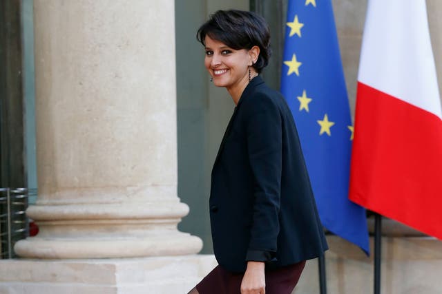 Najat Vallaud-Belkacem has been accused of using her sexual charms to avoid awkward questions in the French National Assembly
