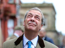 Nigel Farage blames traffic jam for BBC Question Time no-show